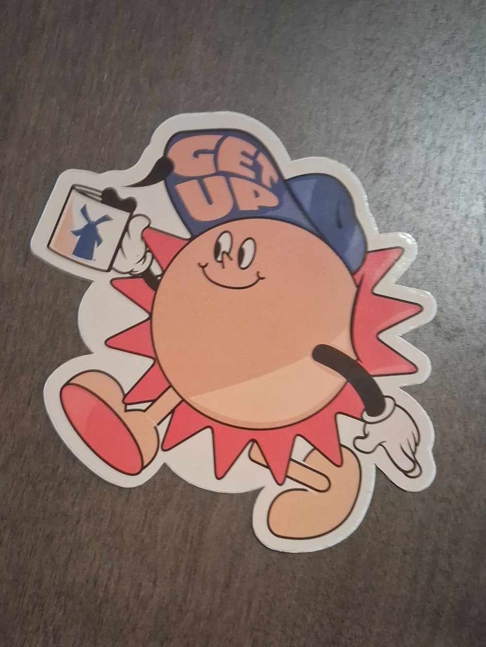 Dutch Bros Sun Character Sticker Like New